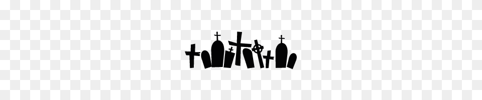 Graveyard Silhouette Image, Cross, Symbol Free Png Download