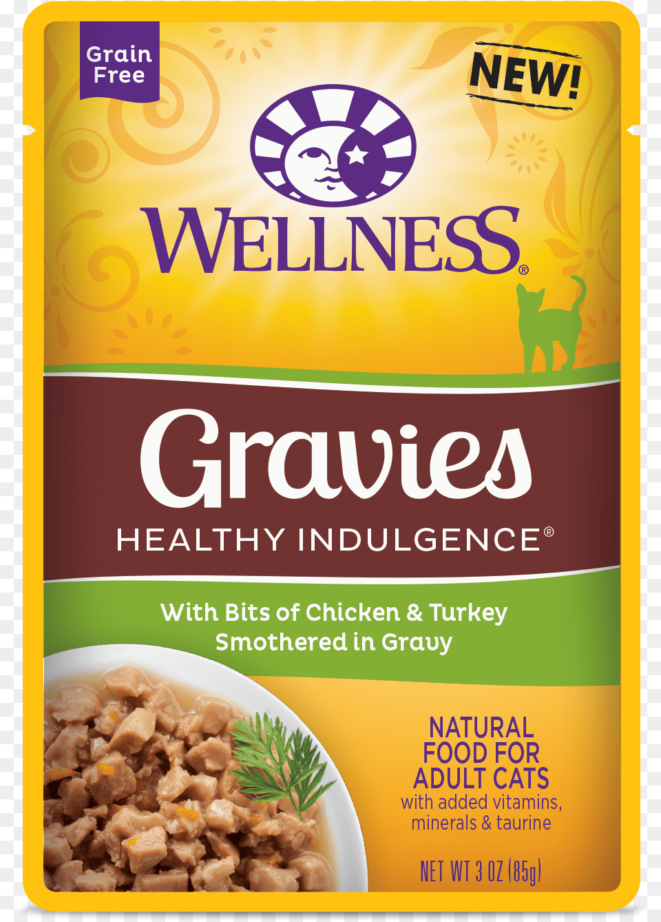 Gravies Chicken And Turkey Wellness Gravies Cat Food, Advertisement, Poster, Plate, Ketchup Free Png