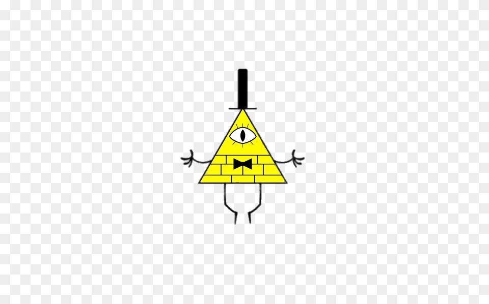 Gravity Falls Bill Cipher, Triangle, Person, Symbol Free Png