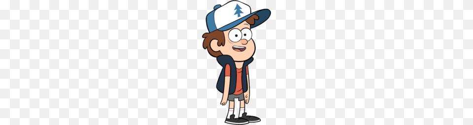 Gravity Falls Character Dipper Pines, Clothing, Hat, Person, People Free Png