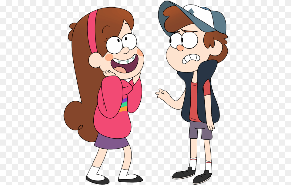 Gravity Falls Clipart Mabel Dipper And Bill, Person, Face, Head, Baby Png Image