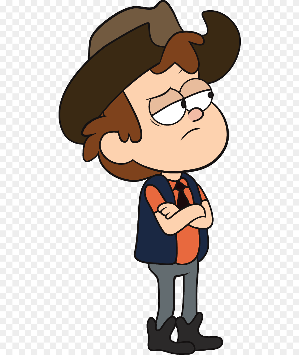 Gravity Falls Dipper Cowboy, Cartoon, Baby, Person Png