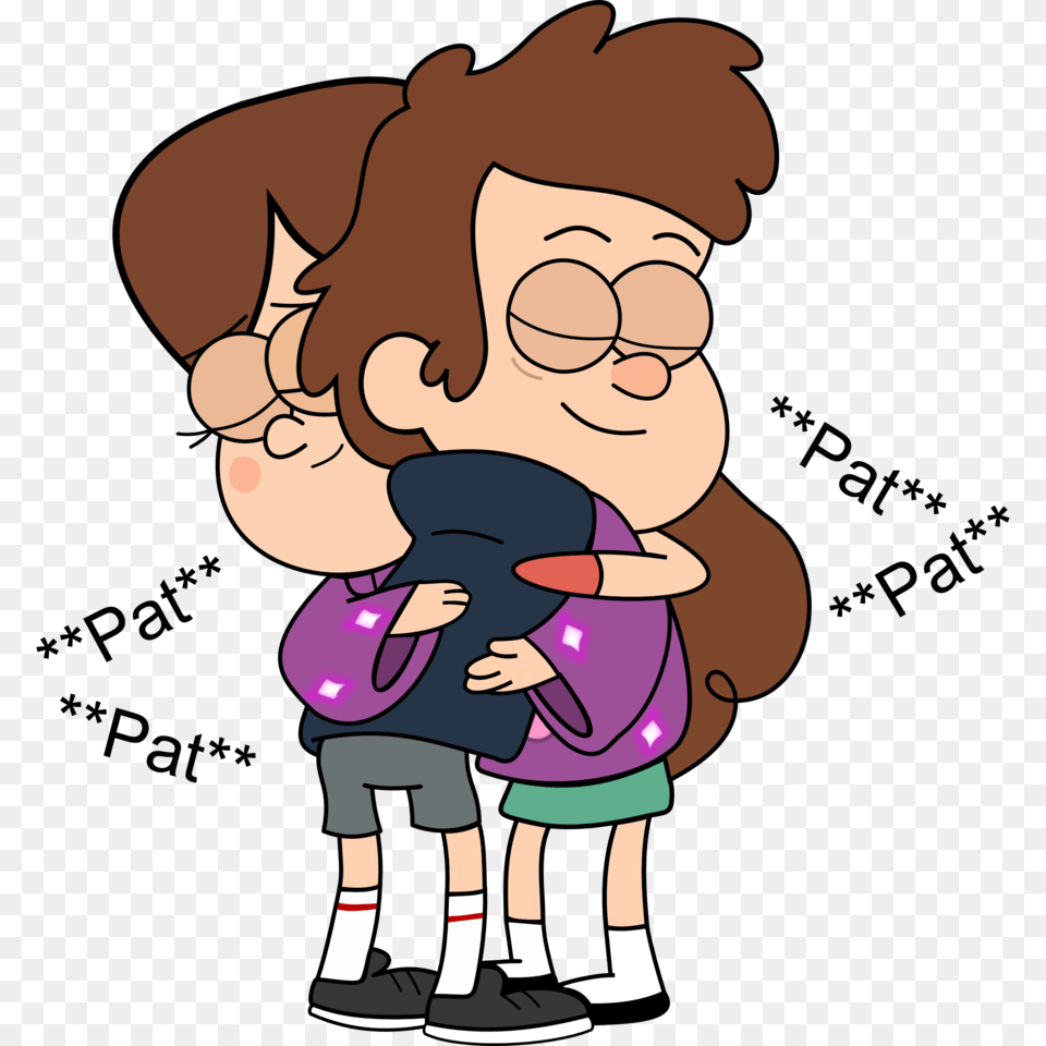 Gravity Falls Mabel And Dipper Hug, Baby, Person, Cartoon, Face Free Transparent Png