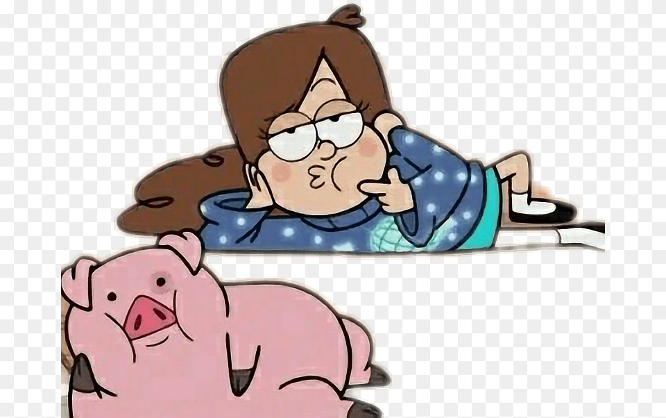 Gravity Falls Mabel Y Pato Clipart Download Mabel Stickers, Baby, Person, Face, Head Png