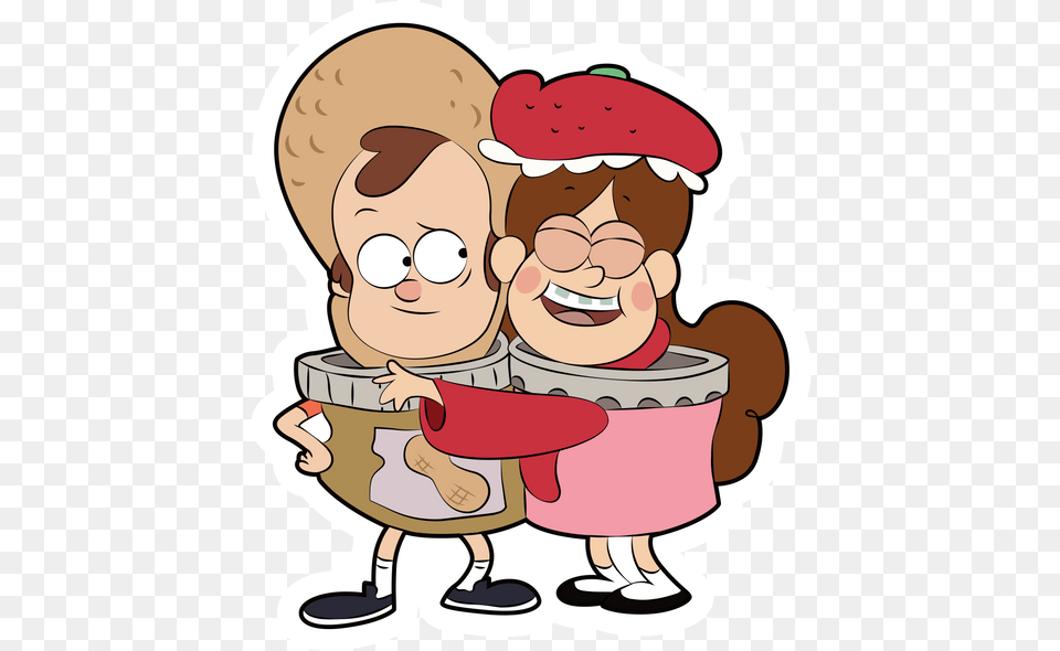 Gravity Falls Peanut Butter And Jelly Iphone Gravity Falls Wallpaper Dipper And Mabel, Baby, Person, Face, Head Free Transparent Png