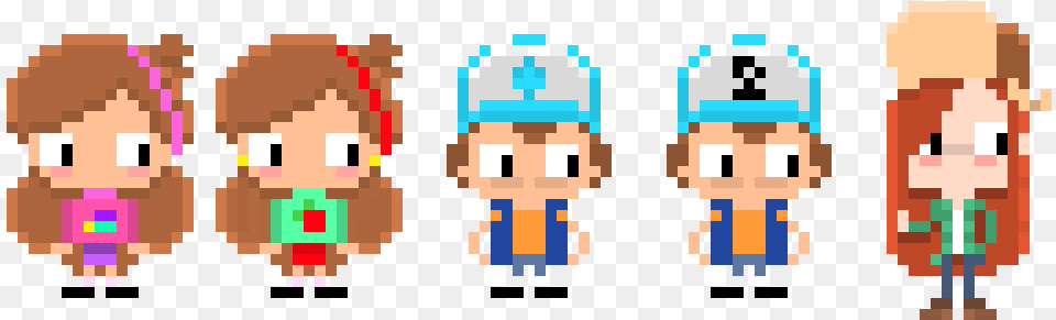 Gravity Falls Pixel Art, Person Png Image