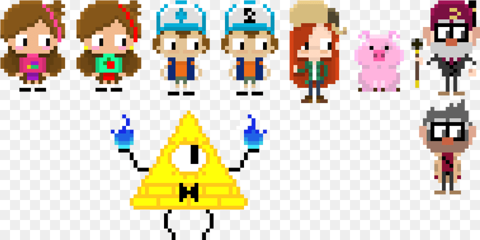 Gravity Falls Pixel Art, Person Png