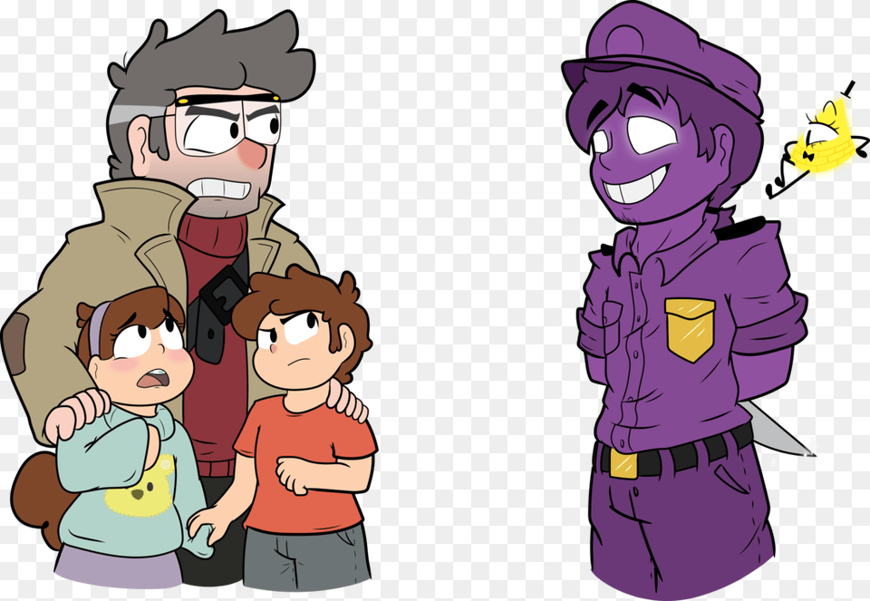 Gravity Falls Purple Guy And Bill Cipher, Book, Comics, Publication, Baby Free Png