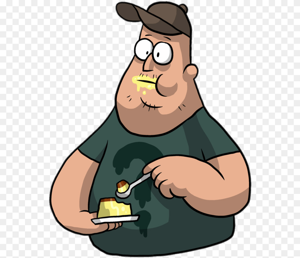 Gravity Falls Soos Ramirez Eating Pie Soos From Gravity Falls, Spoon, Cutlery, Baby, Person Free Png