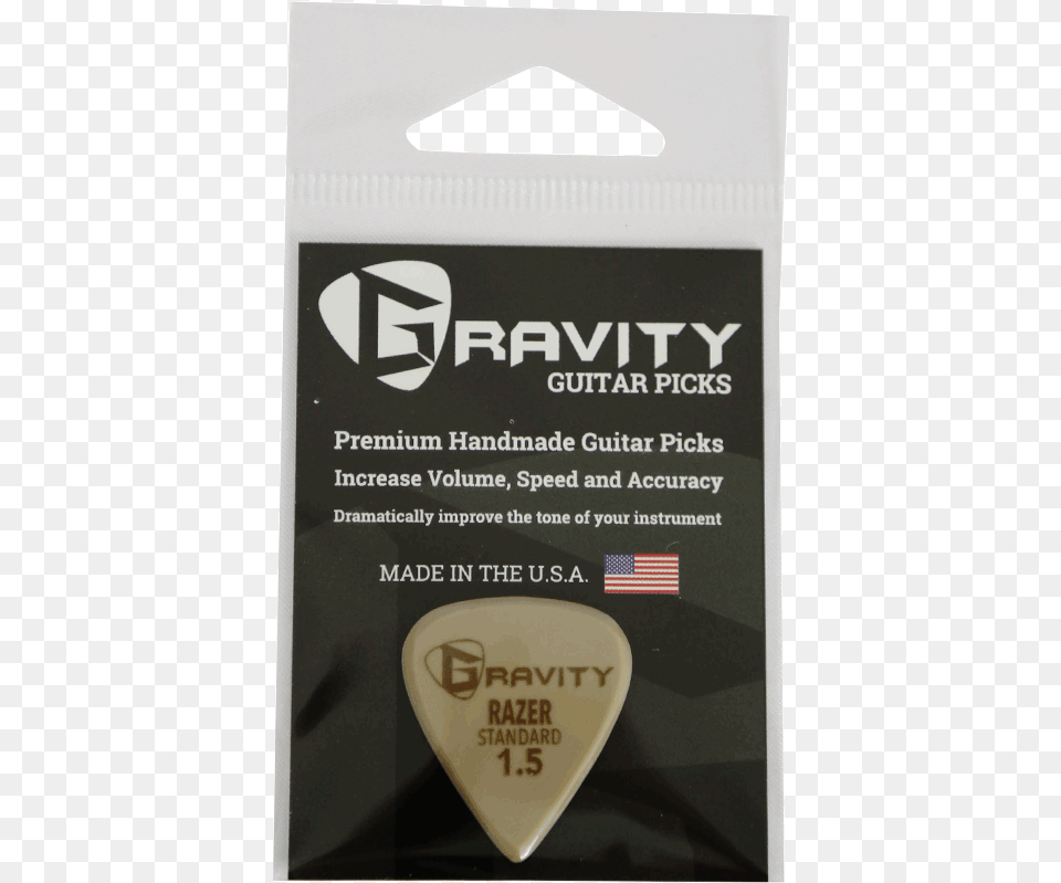 Gravity Picks Gold Series Razer Standard Guitar Pick Triangle, Musical Instrument, Plectrum Free Png