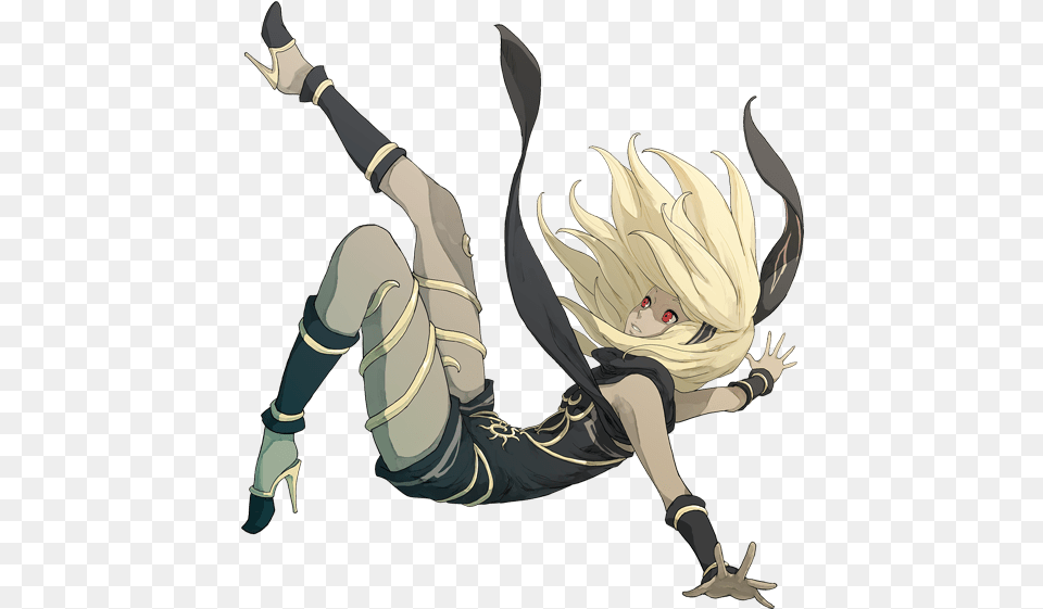 Gravity Rush Fallen Gravity Rush Kat Falling, Book, Comics, Publication, Person Free Transparent Png