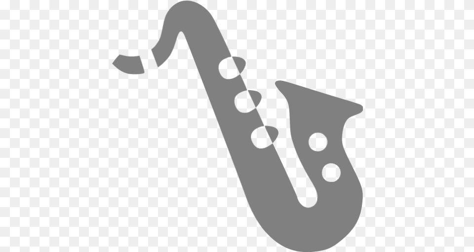 Gray Alto Saxophone Icon Black Saxophone Clipart, Musical Instrument Free Png