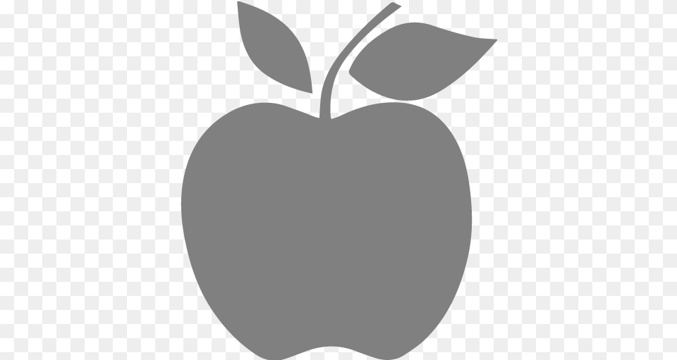 Gray Apple 2 Icon Free Gray Fruit Icons Apple Fruit Icon Black, Food, Plant, Produce, Animal Png Image