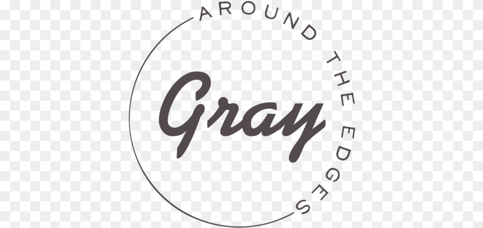 Gray Around The Edges Circle, Logo, Text Free Png Download