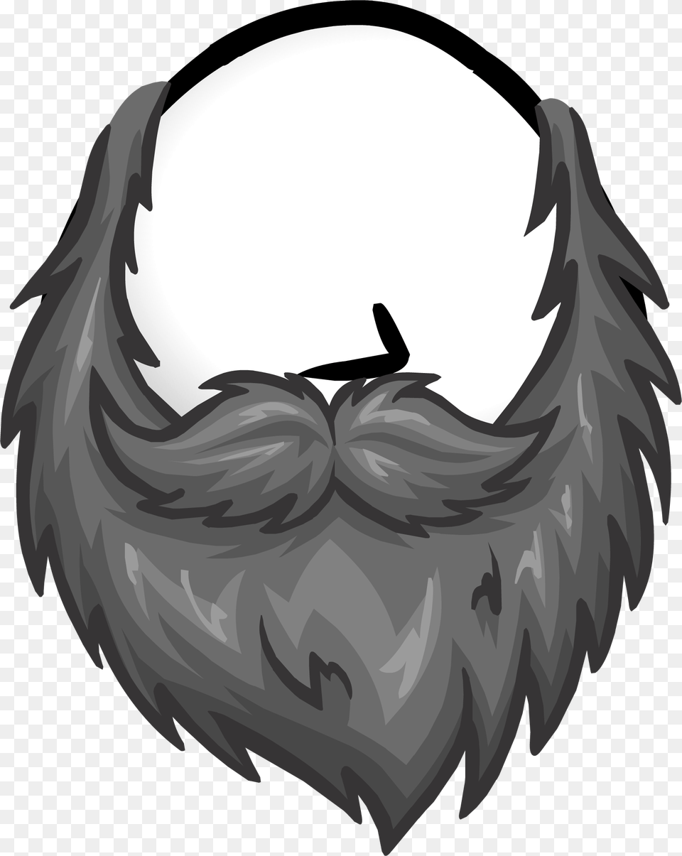 Gray Beard Club Penguin Beard, Face, Head, Person, Animal Png