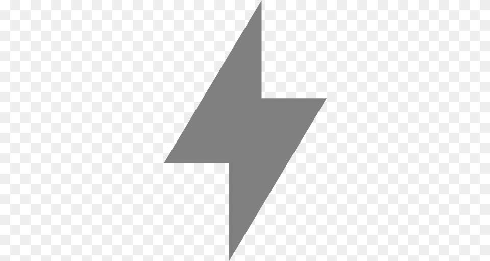 Gray Bolt Icon Gray Lightning Bolt Icons Lightning Bolt Icon Dark Blue, Triangle, Star Symbol, Symbol Png Image