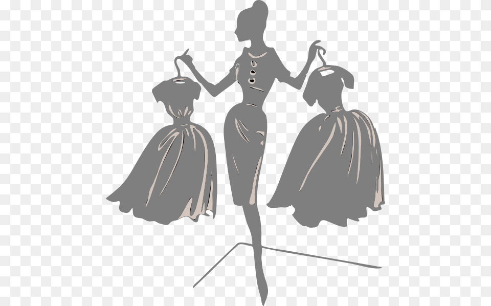 Gray Bride With Dresses Svg Clip Arts Transparent Fashion Clip Art, Dancing, Leisure Activities, Person, Adult Png Image