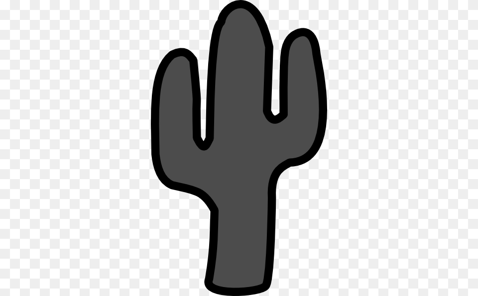 Gray Cactus Clip Art, Clothing, Glove, Smoke Pipe, Cutlery Free Png Download