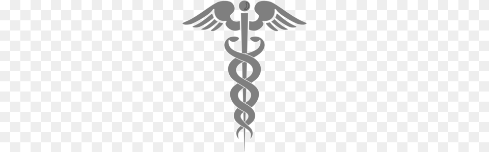 Gray Caduceus Clip Art, Emblem, Symbol, Cutlery, Fork Free Transparent Png