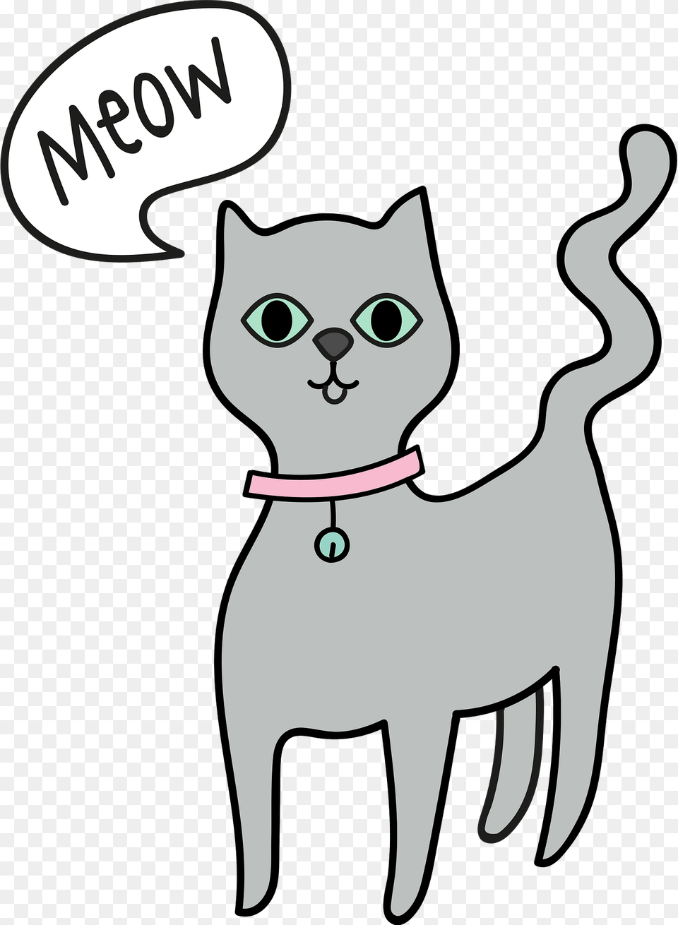 Gray Cat Meowing Clipart, Face, Head, Person, Animal Free Transparent Png