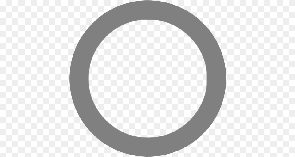 Gray Circle Outline Icon, Oval Free Transparent Png