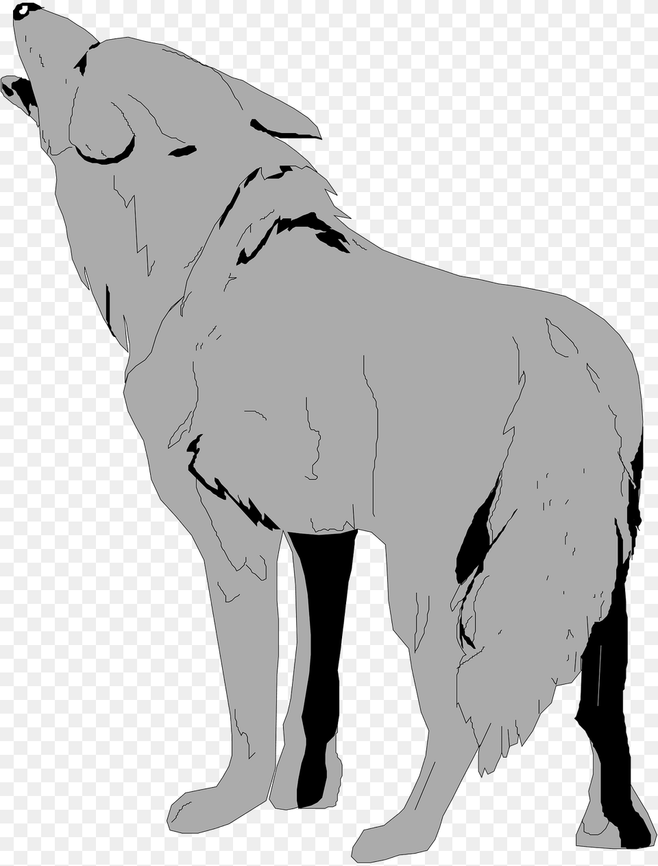 Gray Clipart, Animal, Mammal, Wolf, Canine Free Png Download