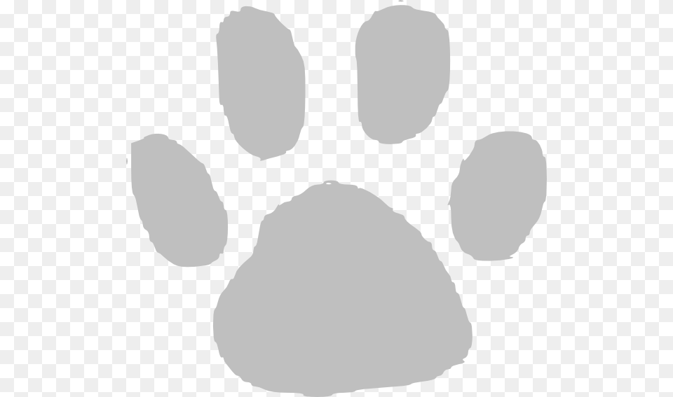 Gray Clipart Paw Print Paw Print Clip Art Gray, Footprint, Smoke Pipe Free Png Download