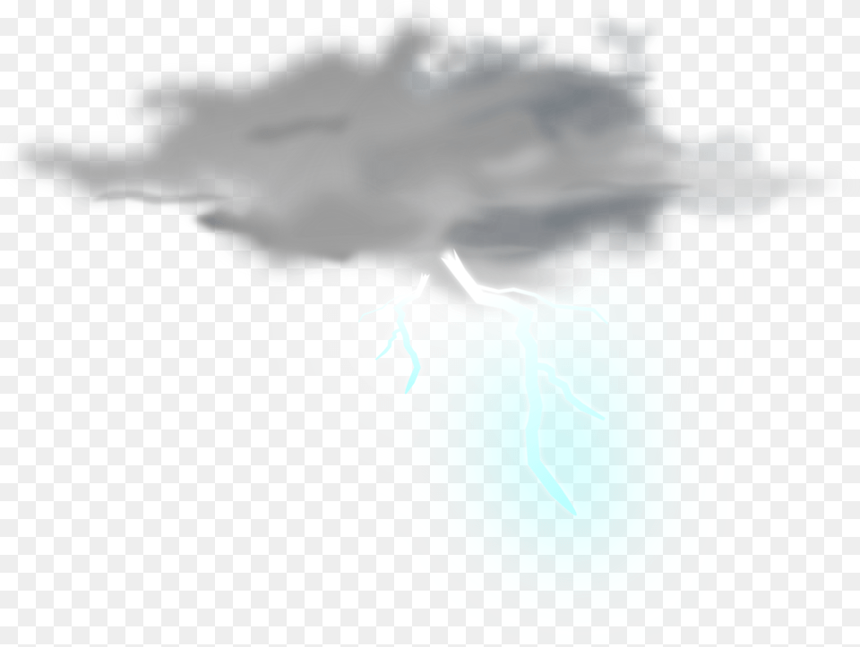 Gray Clipart Thunderstorm Cloud Thunder, Beverage, Milk, Nature, Outdoors Free Png Download