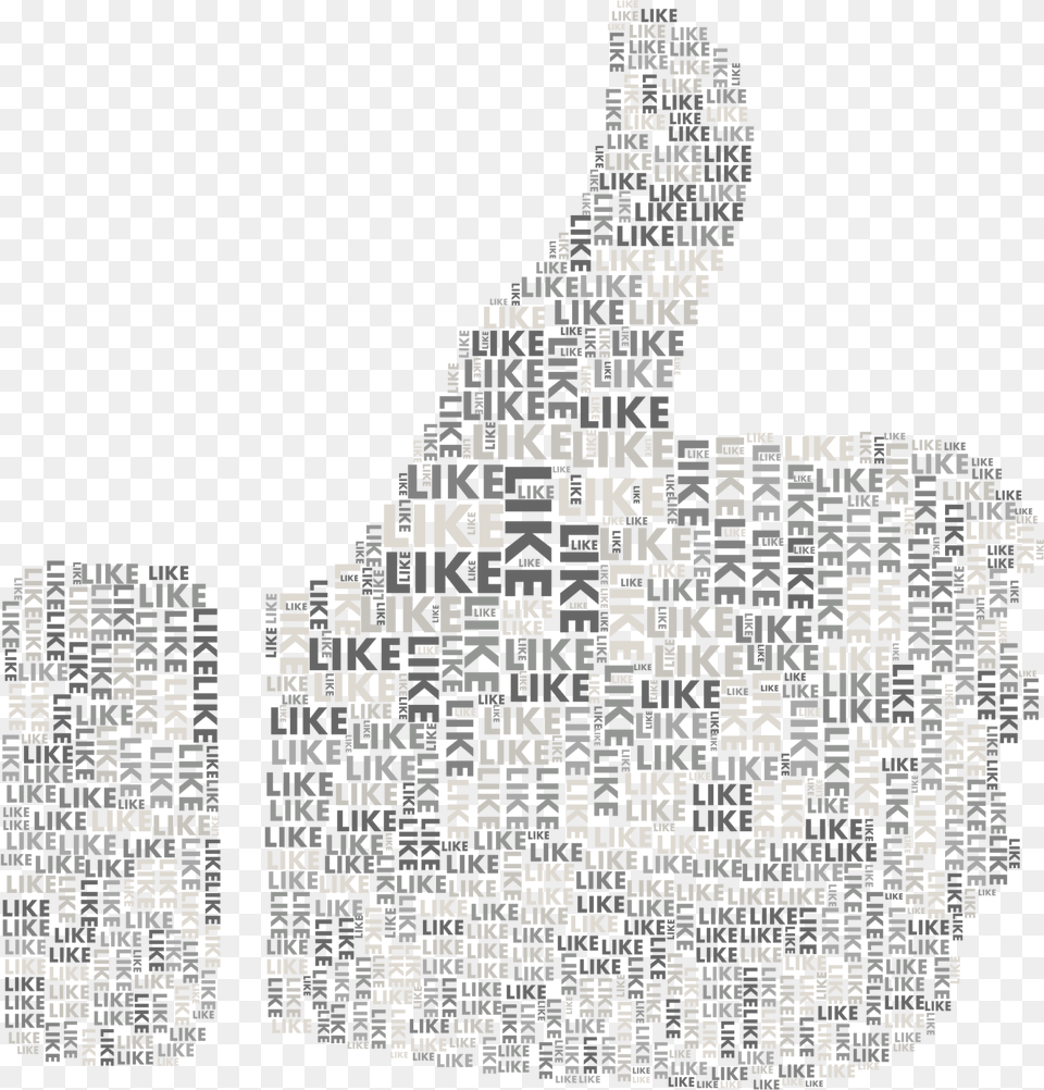 Gray Cloud Clip Arts For Web Clip Arts Thumbs Up Word Cloud Transparent, Art, Collage, City Free Png Download