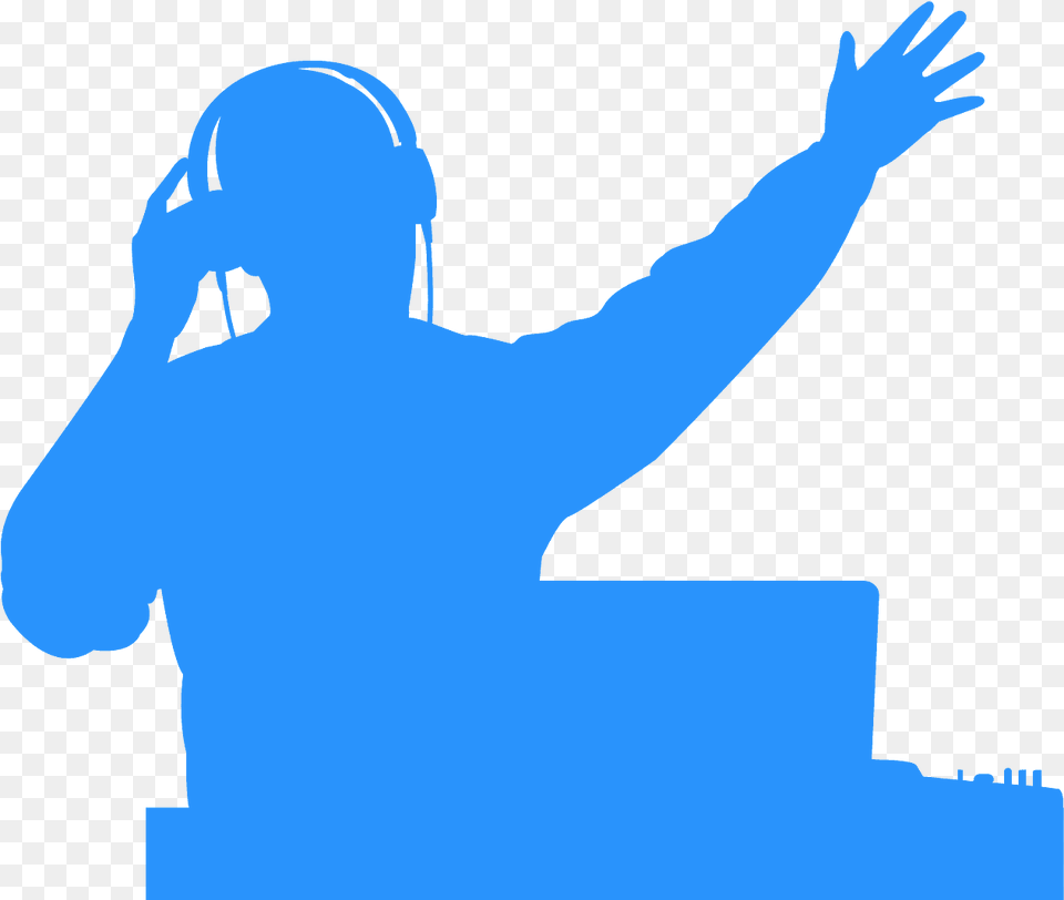 Gray Dj Silhouette, Person, Electronics, Face, Head Free Png