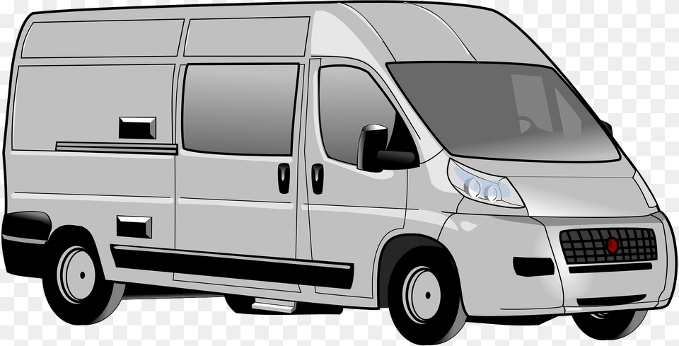 Gray Ducato Van Clipart, Bus, Minibus, Transportation, Vehicle Free Transparent Png