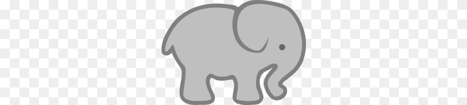 Gray Elephant Outline Clip Art One Day Lil Baby One Day, Animal, Mammal, Wildlife Png Image