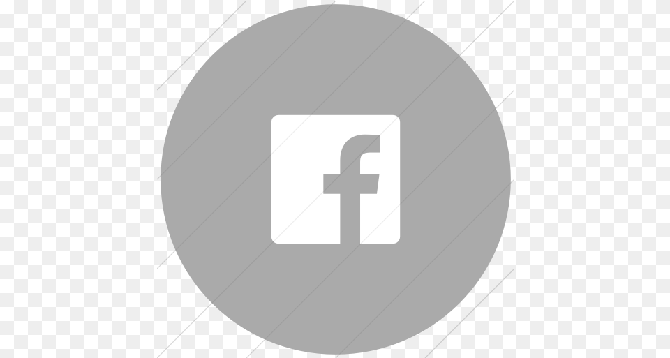 Gray Facebook Icon Circle, Photography, Disk, Firearm, Weapon Png Image