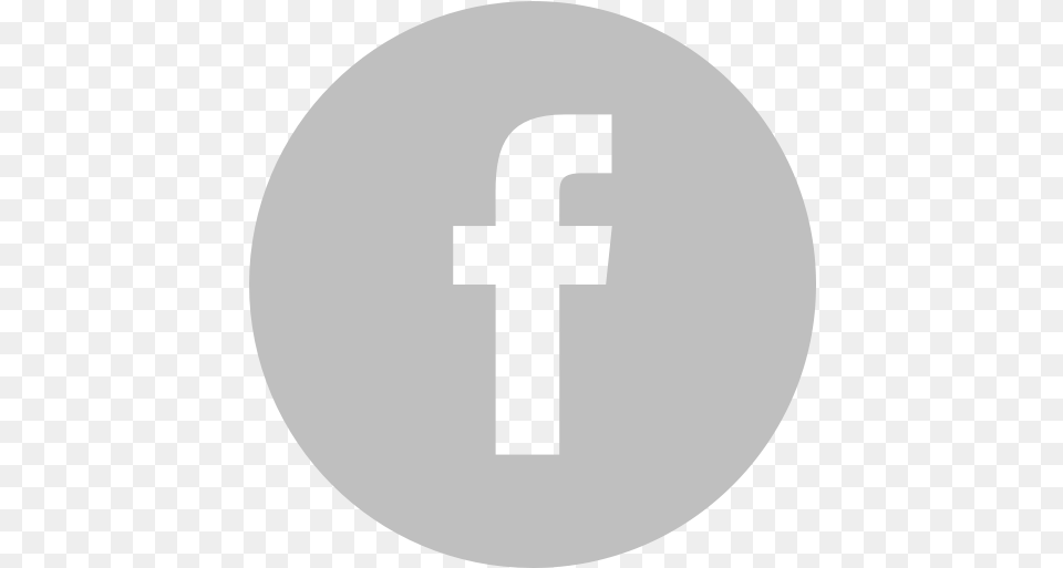 Gray Facebook Icon Mobile App Icon White, Cross, Symbol, Text Free Png