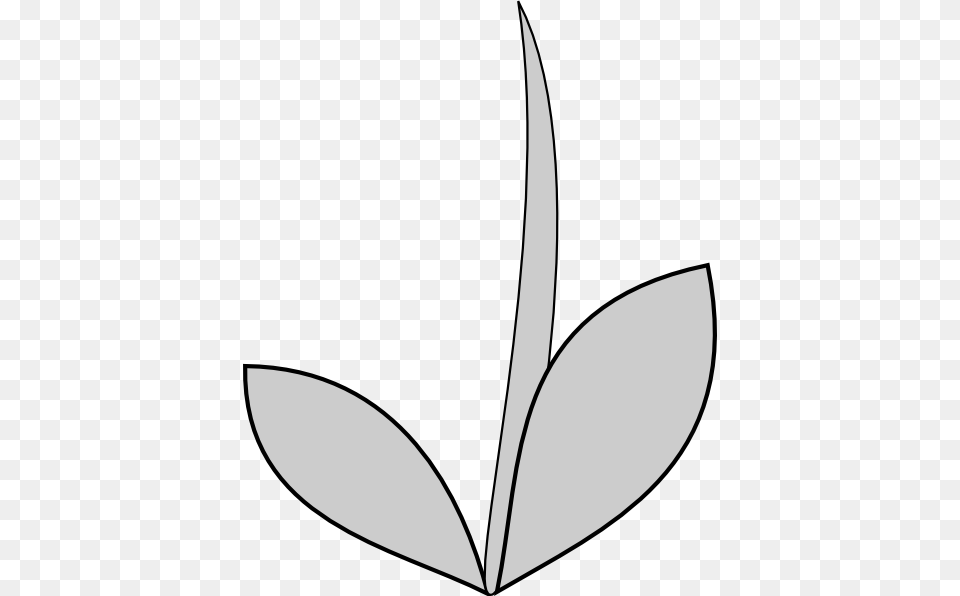 Gray Flower Stem Clip Art At Clker Flower Stems Clipart, Leaf, Plant Png Image
