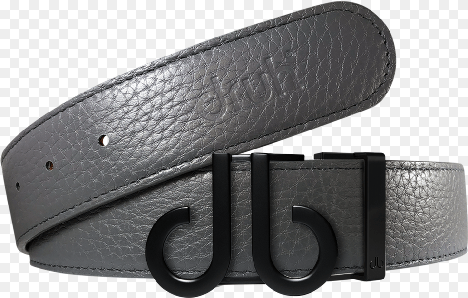 Gray Full Grain Texture Leather Belt With Matte Db, Accessories, Buckle Free Transparent Png