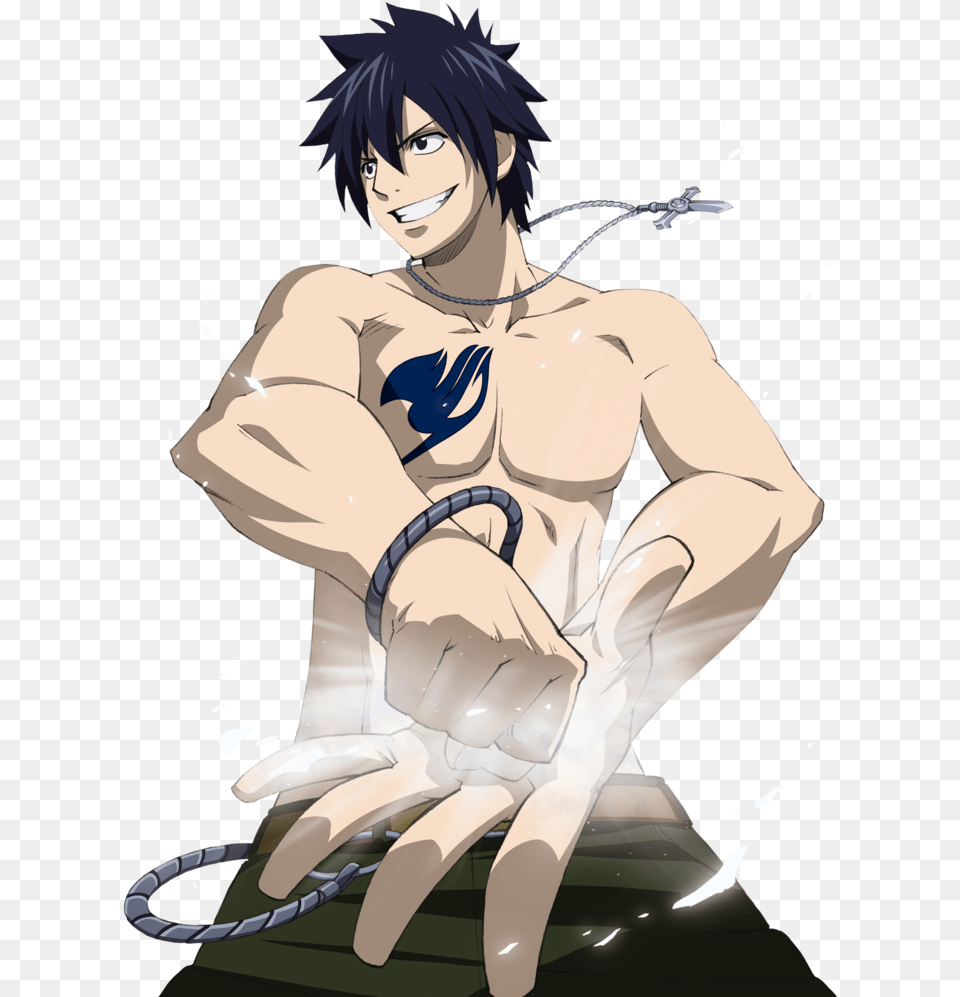 Gray Fullbuster Gray Fullbuster No Background, Book, Comics, Publication, Adult Free Png Download