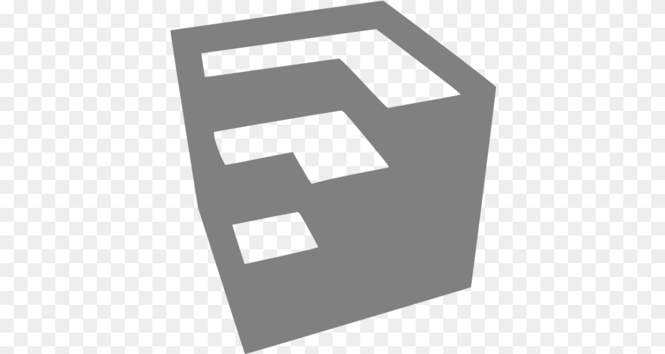 Gray Google Sketchup Icon Sketchup Icon Black And White, Furniture Png Image
