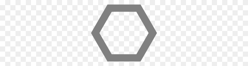 Gray Hexagon Outline Icon Free Transparent Png