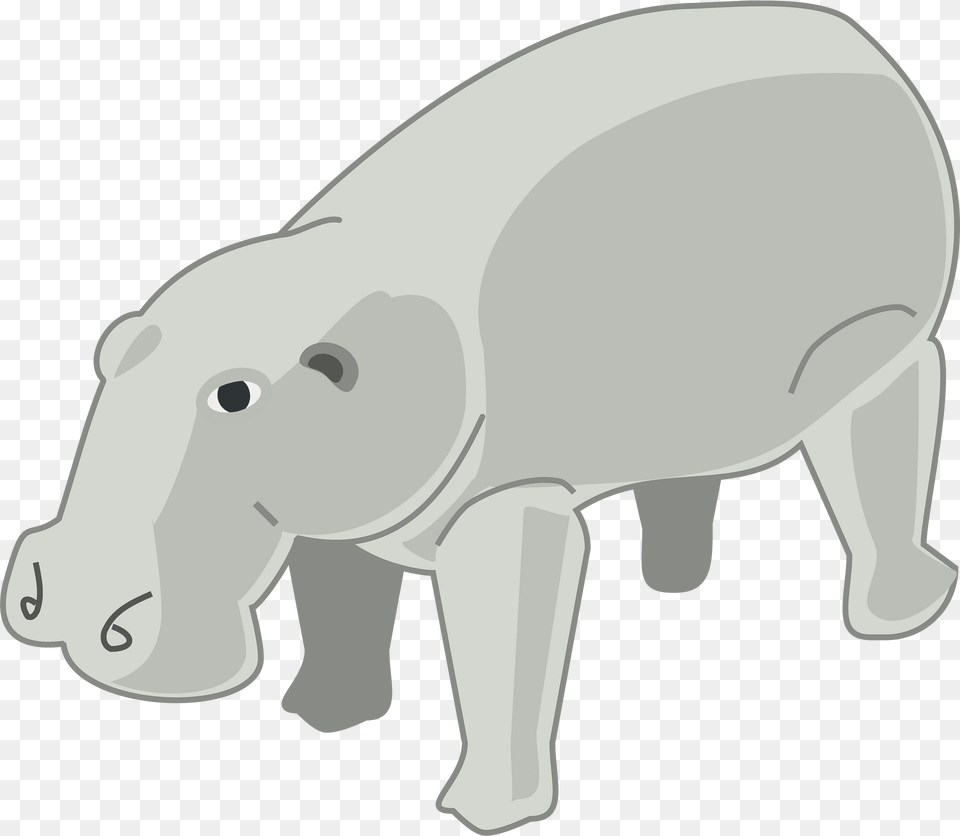 Gray Hippo Clipart, Animal, Bear, Mammal, Wildlife Free Transparent Png
