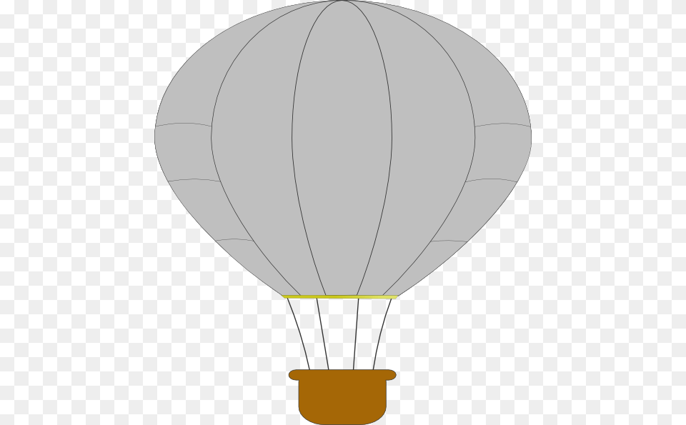 Gray Hot Air Balloon Svg Clip Arts Clip Art Hot Air Balloon Clipart, Aircraft, Hot Air Balloon, Transportation, Vehicle Free Png Download