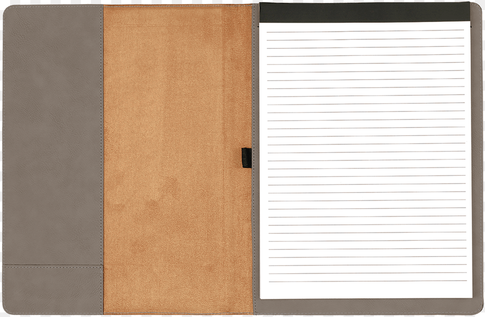 Gray Leatherette Portfolio With Custom Laser Engraving Wood, Page, Text, Diary, White Board Free Transparent Png