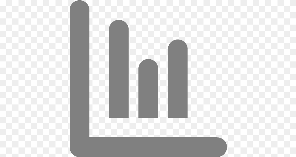 Gray Line Chart Icon Chart Icon Black, Cutlery, Fork Free Png Download