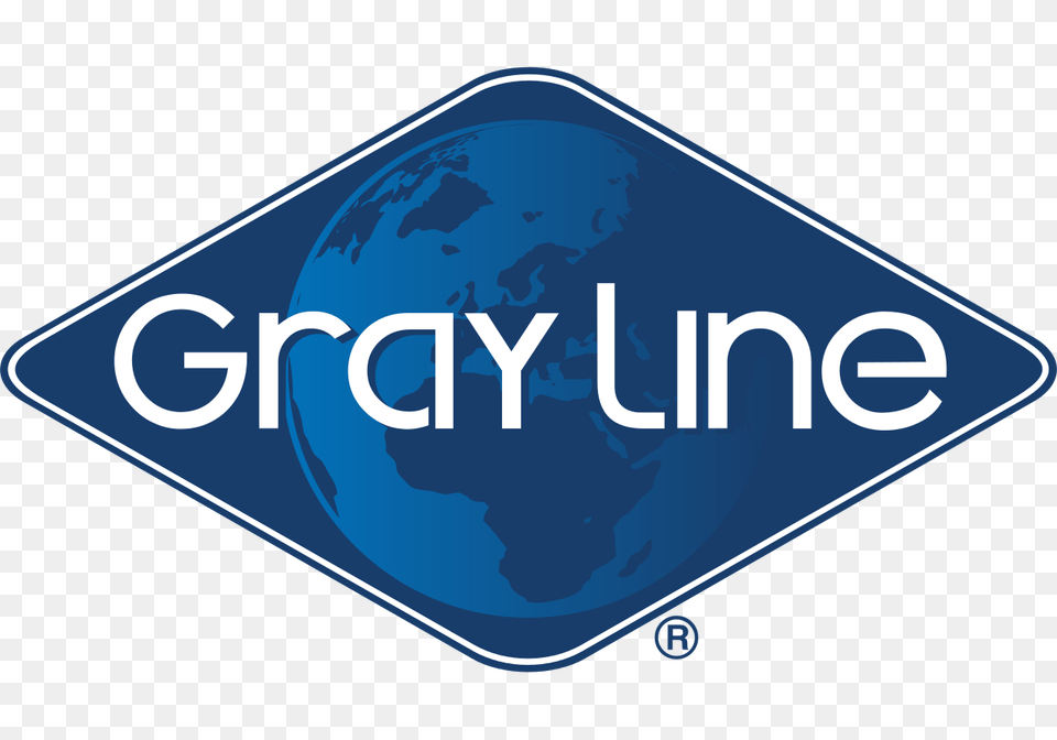 Gray Line Worldwide Gray Line Logo, Sign, Symbol, Disk Free Png Download