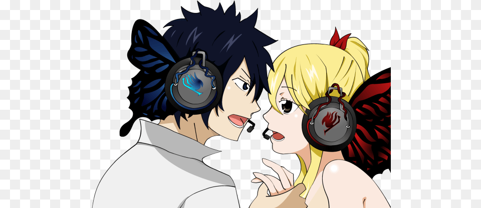 Gray Lucy Photo M Fairy Tail Lucy Headphones, Book, Comics, Publication, Face Png Image