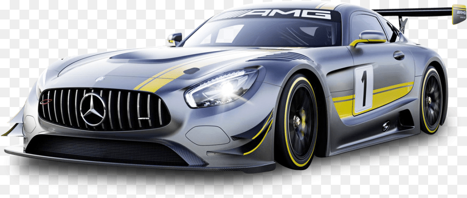 Gray Mercedes Benz Race Car Mercedes Amg Gt3, Coupe, Sports Car, Transportation, Vehicle Png Image