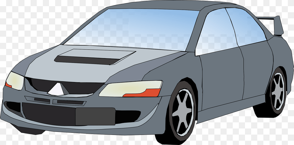 Gray Mitsubishi Car Clipart, Vehicle, Sedan, Transportation, Wheel Free Transparent Png