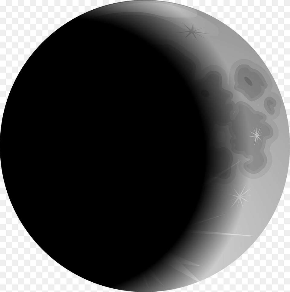 Gray Moon Crescent Moon Clipart, Astronomy, Nature, Night, Outdoors Free Transparent Png