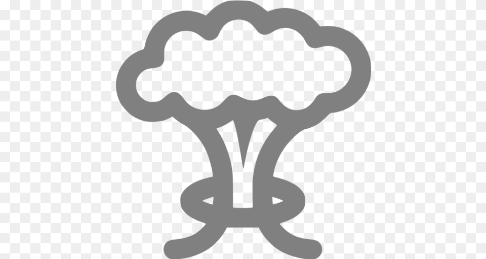 Gray Mushroom Cloud Icon Vector Mushroom Cloud, Stencil, Sticker, Animal, Kangaroo Png