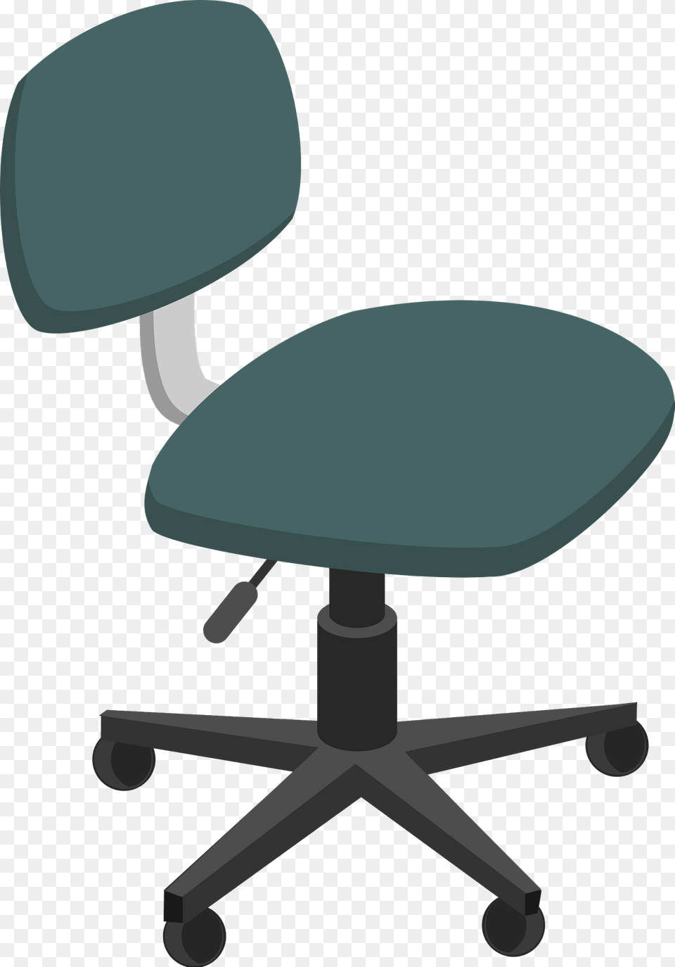 Gray Office Chair Clipart, Cushion, Furniture, Home Decor, Headrest Free Png Download